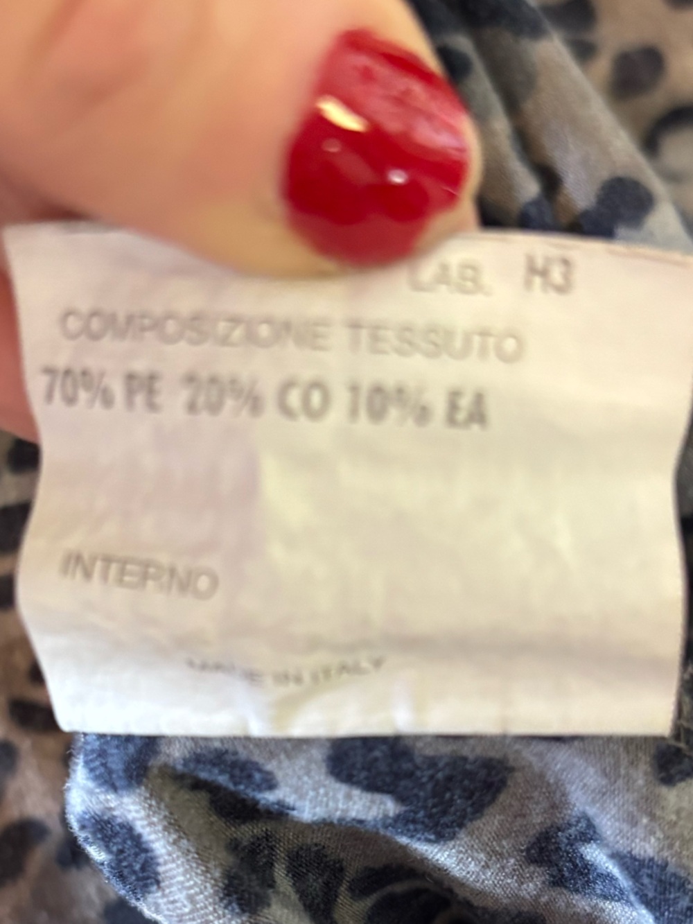 FENDI Vintage Animal Print Top Size Medium - Picture 7 of 7